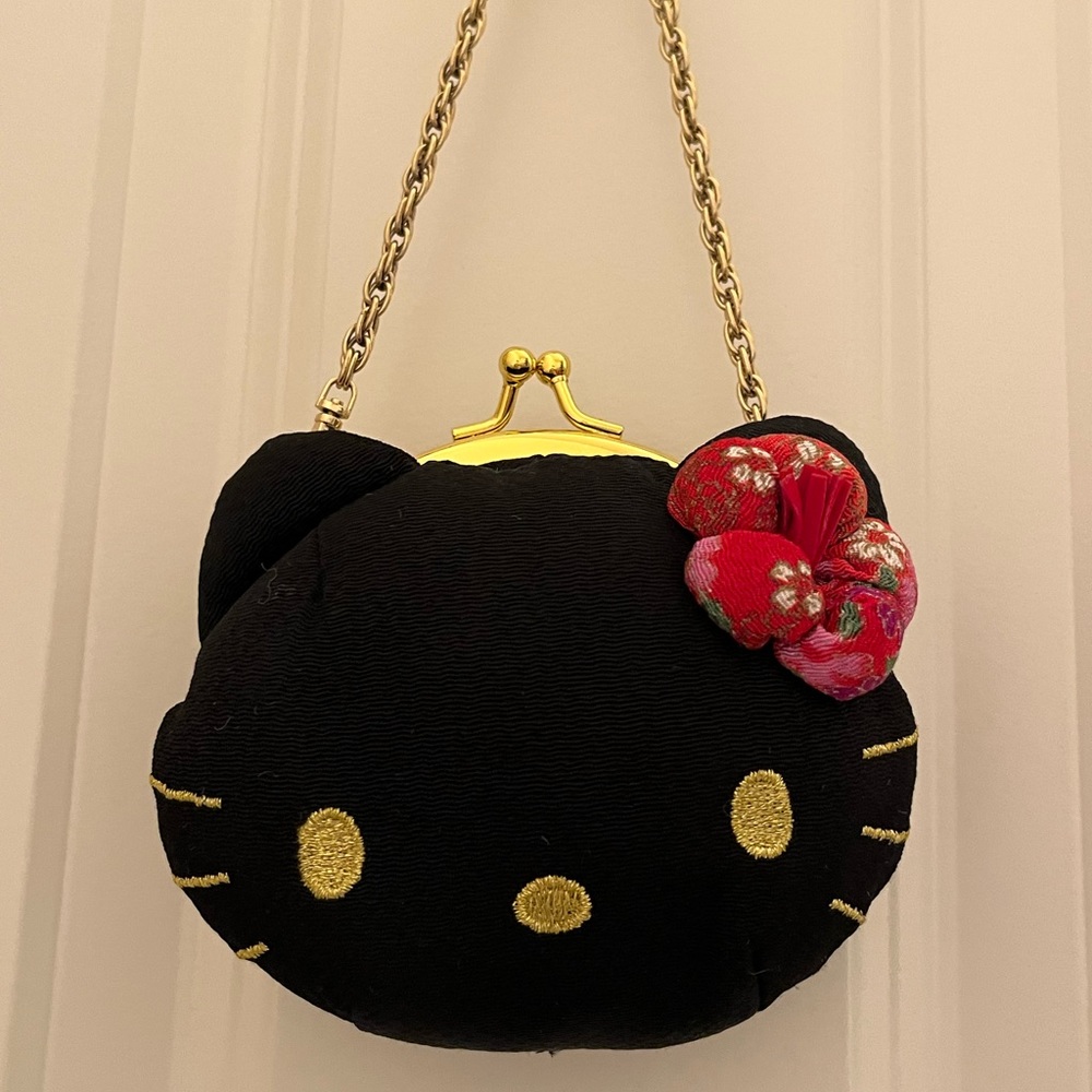 Rare Vintage Momoberry by Sanrio Hello Kitty Red Flower Coin Purse
